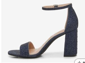Kelly & Katie Caital Sandal Heel Navy Blue- Women's- Size 10